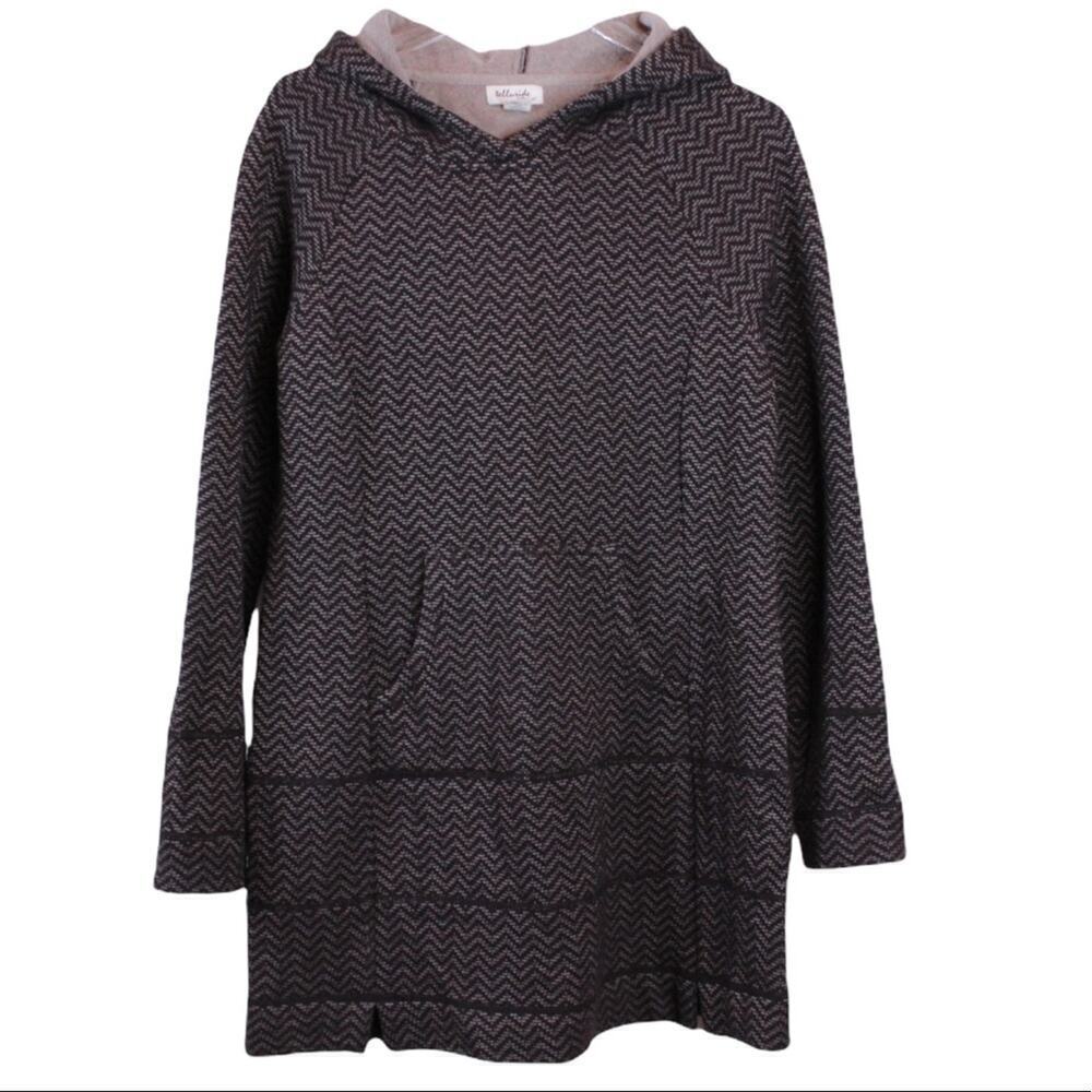 TELLURIDE Sweater Dress Wool Blend in Brown Size Medium